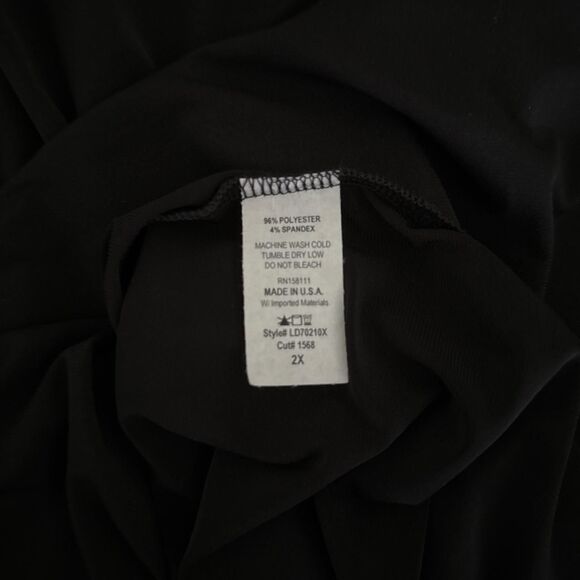 LIVD Women's Glam Parachute Side Maxi Dress in Black Size 2X Statement Piece - Picture 7 of 7